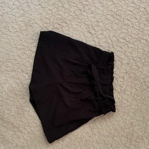 Tie waist dress shorts